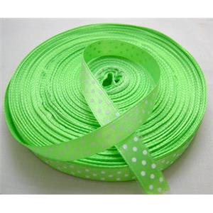 Green Satin Ribbon, 25mm wide, 50yards per roll [WIRE-SSRF04-25MM]
