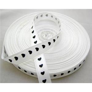 White Satin Ribbon, 25mm wide, 50yards per roll [WIRE-SSRH01-25MM]