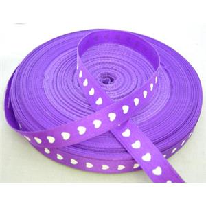Deep Purple Satin Ribbon, 10mm wide, 50yards per roll [WIRE-SSRH05-10MM]