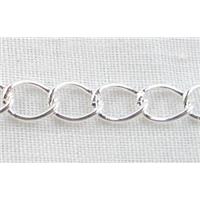 Sterling Silver Chain, 2.15x3.2mm, approx 4g per meter [925CH01-40C]