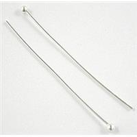 Sterling Silver Pins Round Ball Head, 0.6x50mm [925ST03-0.6X50MM]