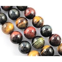rainbow Tiger eye stone beads, AB Grade, Round, 10mm dia, 40pcs per st [GAM11ABJ-10MM]