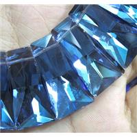 chinese crystal glass bead, faceted, approx 15-30mm, 25pcs per st [GSICC286]