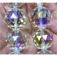 chinese crystal glass bead, faceted round, approx 20mm dia, 12pcs per st [GSICC316-20MM]