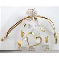 Organza bag, white, 7x9cm [JPB05-7X9CM]