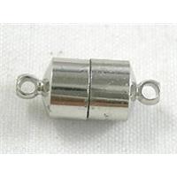 Necklace Connector, Magnetic Clasps, Nickel Color, 7x16mm [MGC009]