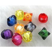 Acrylic Bead,Transparent, mixed, 9x9mm, approx 2000pcs [PSAC05]