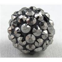 Round crystal rhinestone bead, 22MM dia [RSBARB006-22MM]