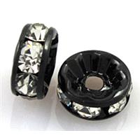 rondelle rhinestone, mideast Rhinestone, black, approx 12mm [RSBARD21-12MM]