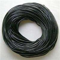 Black Leather Rope For Jewelry Binding, 1.5mm dia [WIRELT001-1.5MM]