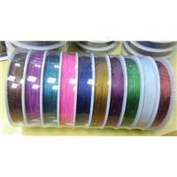 Jewelry binding wire, Tiger tail, mixed color, 0.45mm, 70meters per roll [WIRETN11-0.45M]
