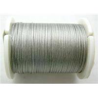 Jewelry binding wire Tiger tail silver color, 0.45mm, 10meters per roll [WIRETT45-1]