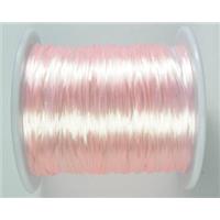 stretchy Crystal Thread, light pink, approx 16.2meters per roll [WIRE-CRY-3]
