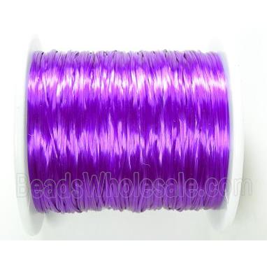 stretchy Crystal wire, flat, violet