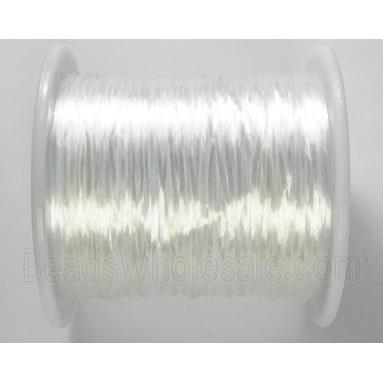 stretchy Crystal wire, flat, white