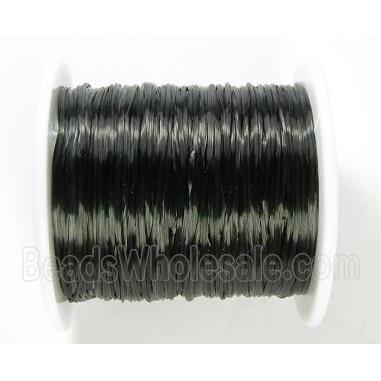 stretchy Crystal wire, flat, black