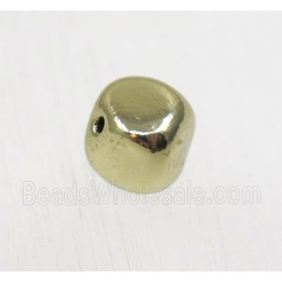 tibetan silver beads, zinc, non-nickel, antique gold