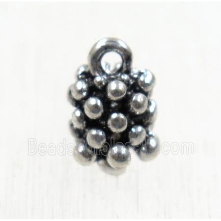 tibetan silver grape pendants, non-nickel