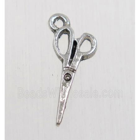tibetan silver forfex pendant, non-nickel