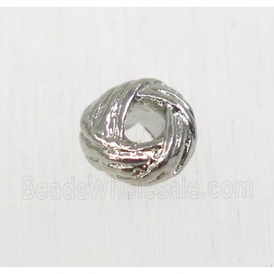 tibetan silver beads, zinc, non-nickel