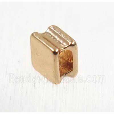 tibetan silver zinc beads, non-nickel, rose gold