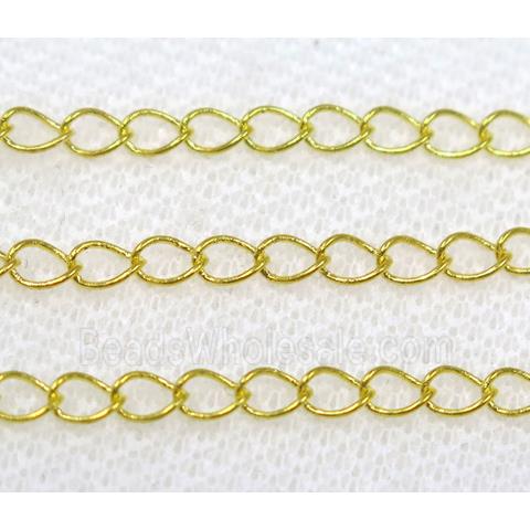copper chain, gold plated