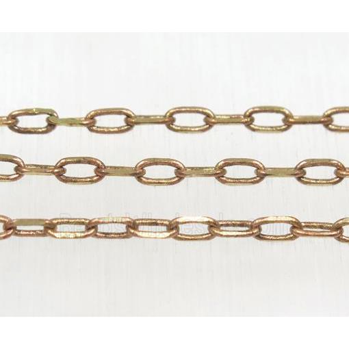 Raw Brass faceted Chain Jewelry Chain