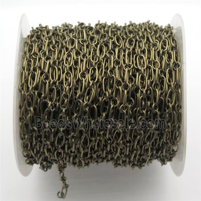 Iron chain, antique bronze