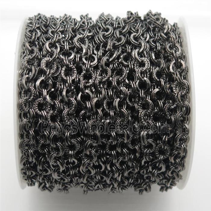 Iron chain, black plated