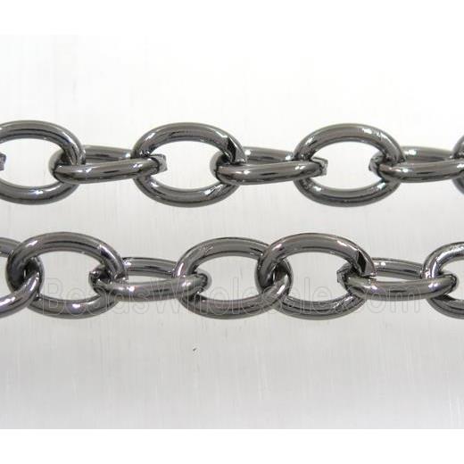 iron chain, black plated