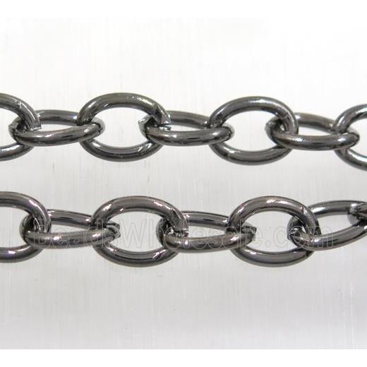 iron chain, black plated