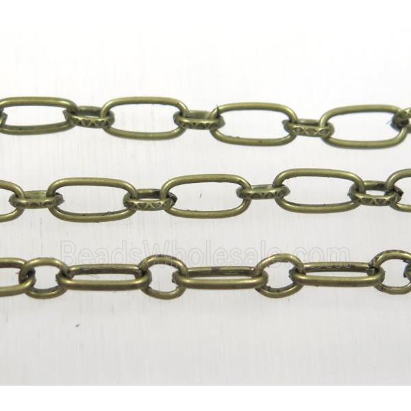 iron chain, Antique bronze plated