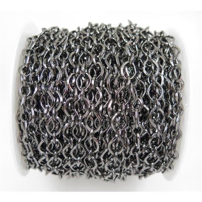 iron chain, black plated