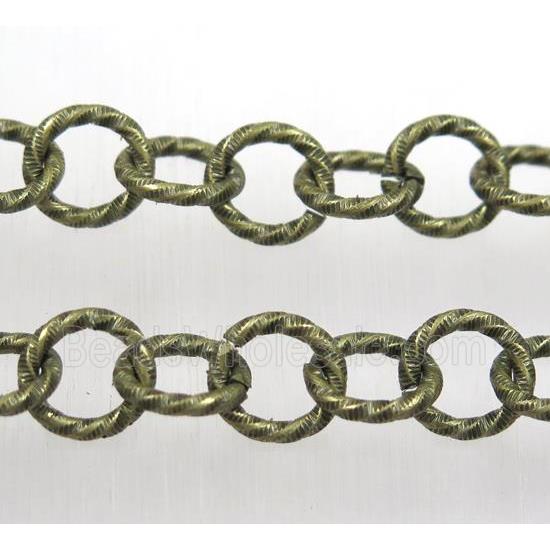iron chain, Antique bronze plated