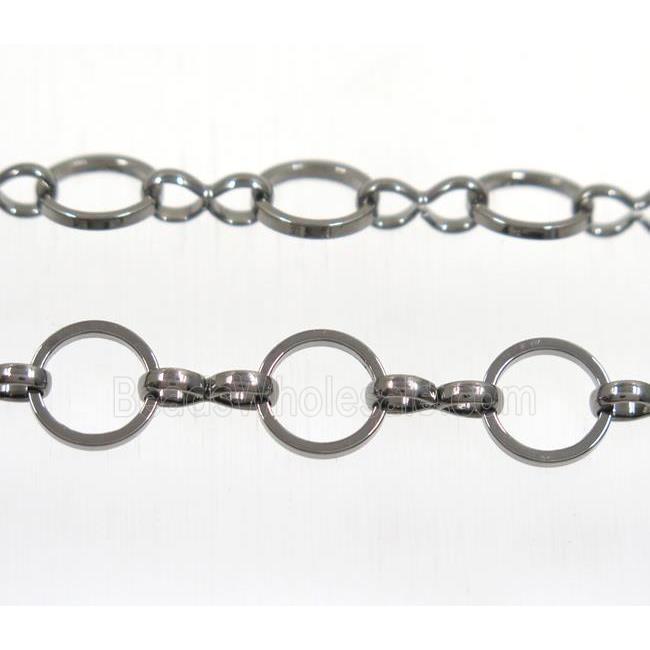 copper chain, black plated