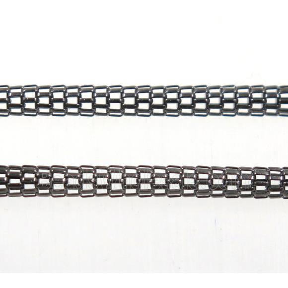iron chain, black plated