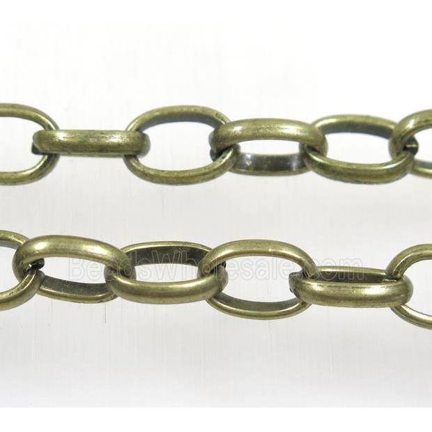 iron chain, antique bronze