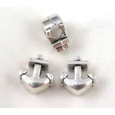 bead, tibetan silver Non-Nickel