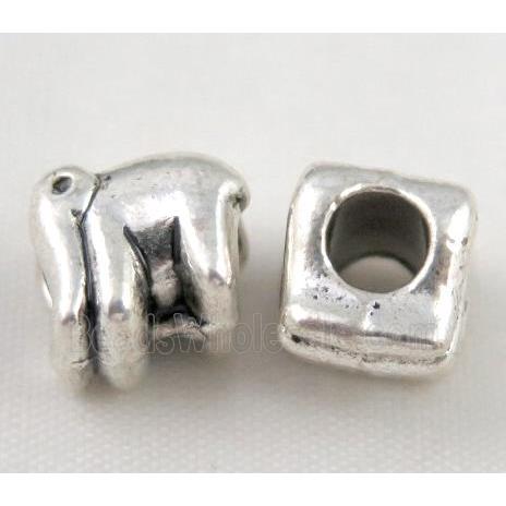 bead, tibetan silver Non-Nickel