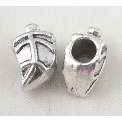 bead, tibetan silver Non-Nickel