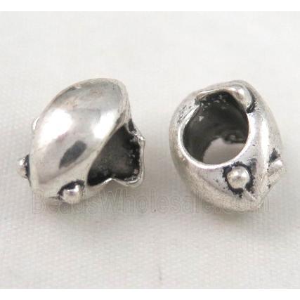 bead, tibetan silver Non-Nickel
