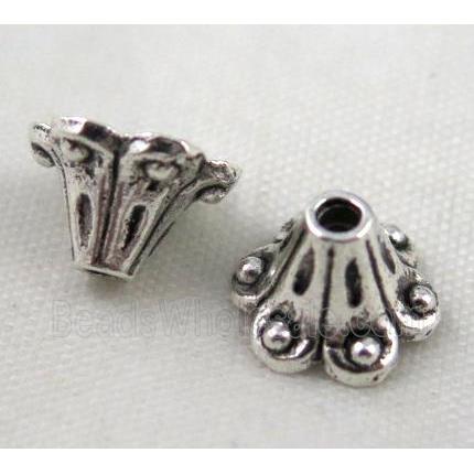 tibetan silver beadcaps Non-Nickel