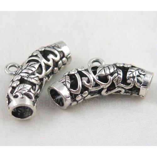 Tibetan silver hanger bead, Non-Nickel
