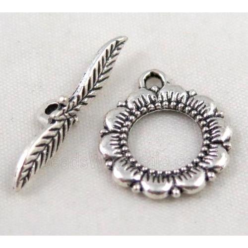 Tibetan Silver Toggle Clasp Non-Nickel