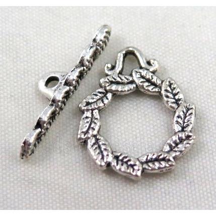 Tibetan Silver Toggle Clasp Non-Nickel