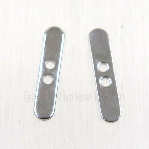 brass bead, platinum plated