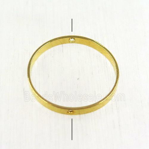 brass ring beads, gold plated