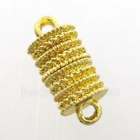 iron clasp, magnetic, gold plated