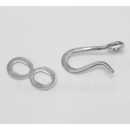 Copper Clasp Connector Unfade Platinum Plated