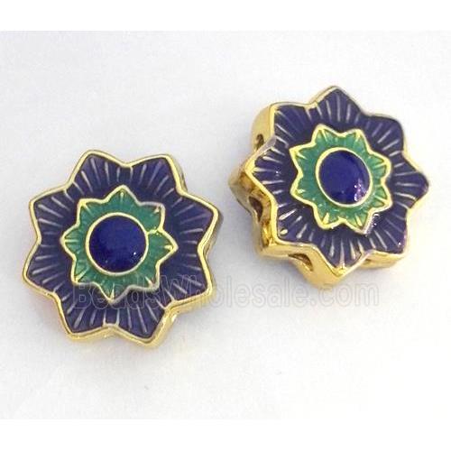 enameling copper spacer bead, flat round